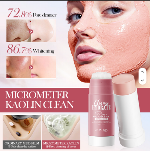BIOAQUA Rose Mud Mask Stick — Mascarilla de Arcilla en Barra