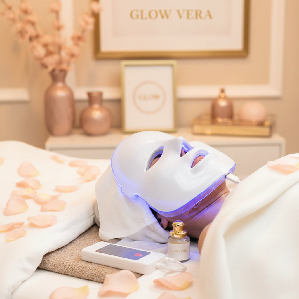 GLOW VERA LED Mask — Spa Model Ad