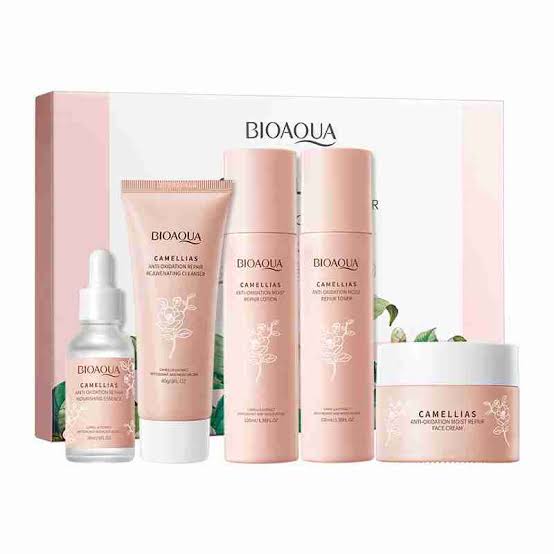 BIOAQUA Camellias Anti-Oxidation Skincare Set — 5 pcs