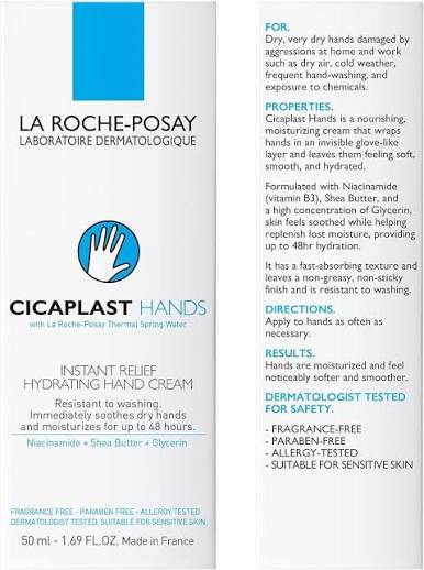 La Roche-Posay Cicaplast Mains — Crema Reparadora de Manos