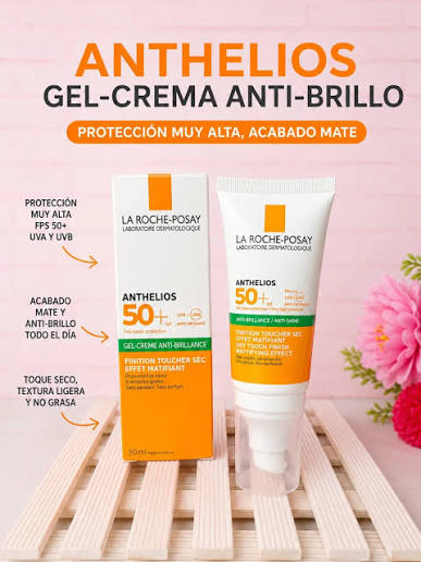 La Roche-Posay Anthelios SPF50+ Anti-Shine Protector Solar Matificante — 50ml