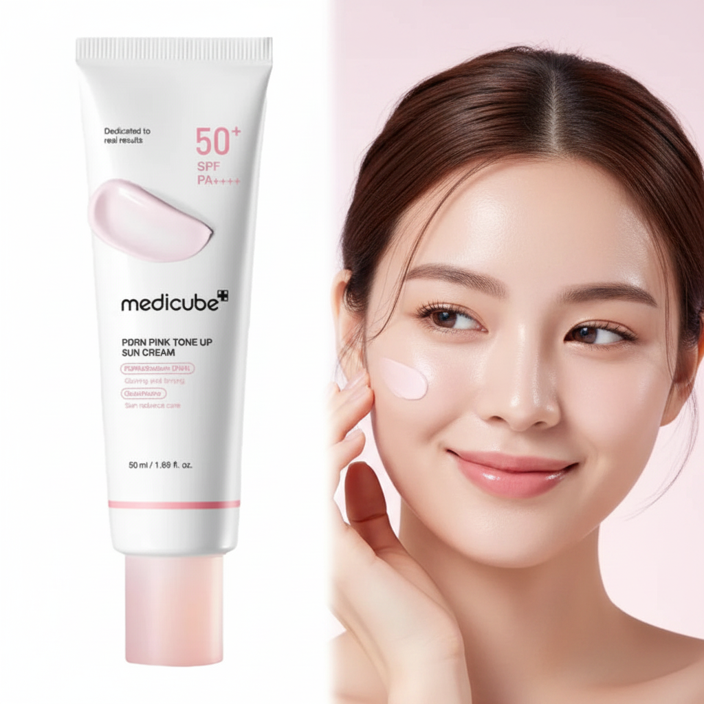 Medicube Sun Cream SPF50+ Pink Tone Up